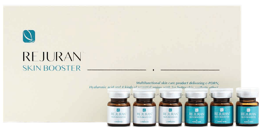 Rejuran Skin Booster product packaging with vials.